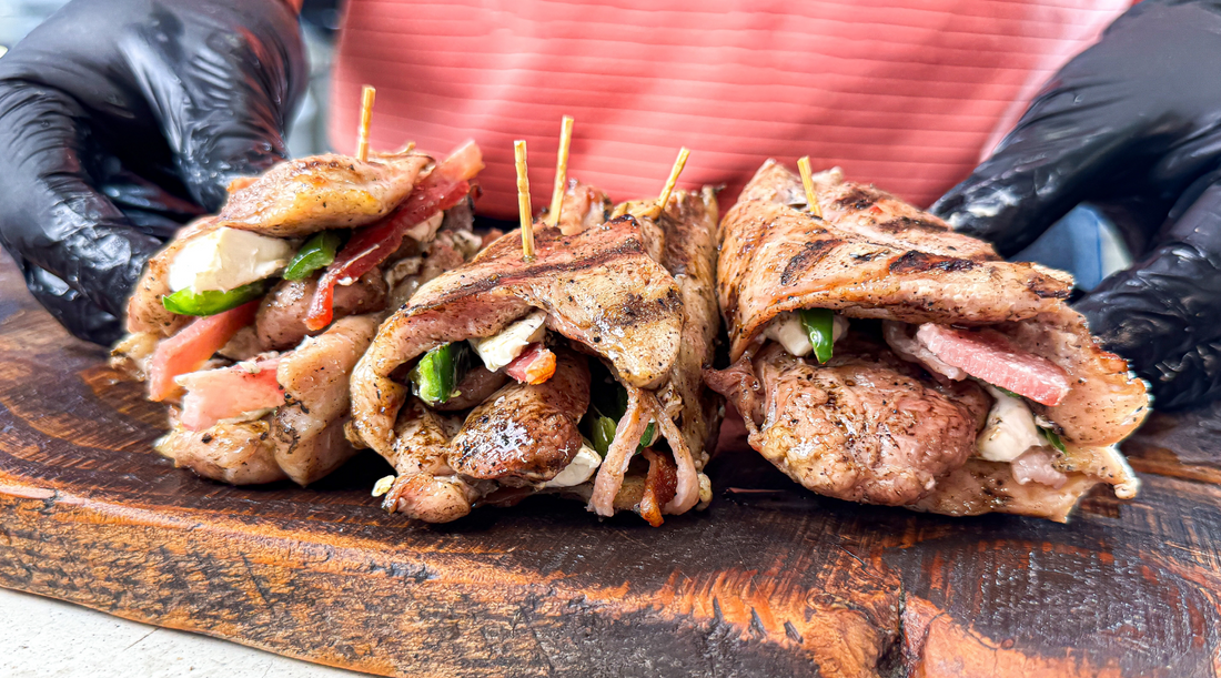 Jalapeño, Cream Cheese & Bacon Stuffed Grilled Chicken Roll-Ups
